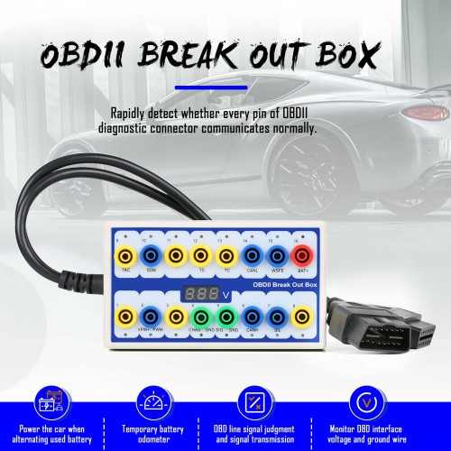 VXSCAN OBDII Protocol Detector & Break Out Box