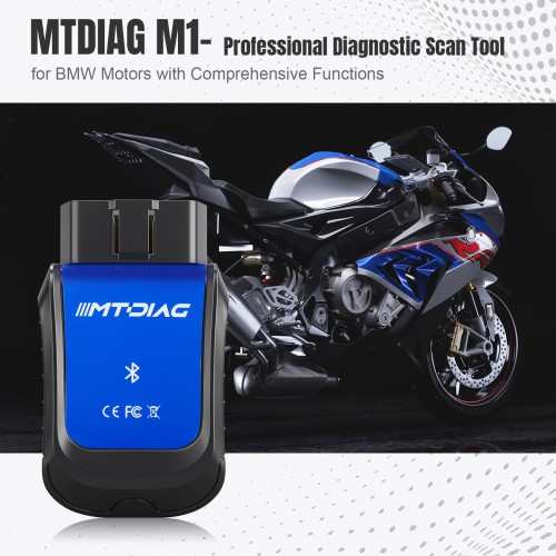 MTDIAG M1 BMW Moteurs Diagnostic Scan Appareil avec Fonctions Complètes Instrument de Diagnostic Mobile Personnalisé pour Moto BMW