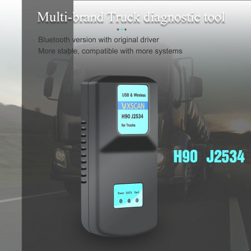 VXSCAN H90 J2534 Diesel Truck Diagnosis Interface And Software With All Installers Diagnose Engines Transmissions ABS Instrument Panels Same as NEXIQ
