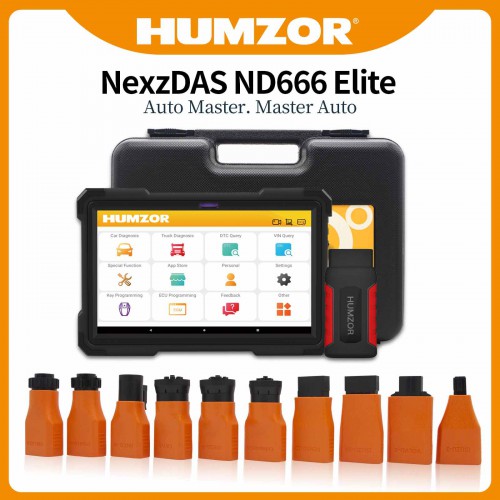 Humzor NexzDAS ND606 Plus Gasoline and Diesel Integrated Auto Diagnosis Tool OBD2 Scanner For Both Cars And Heavy Duty Trucks