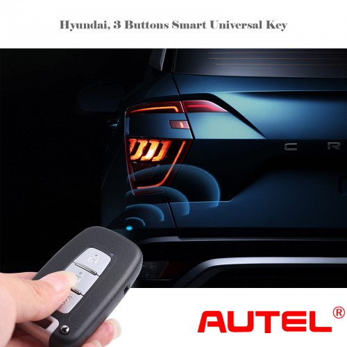 AUTEL IKEYHY003AL 3 Bouton Clé Universelle Intelligente Hyundai 1pc
