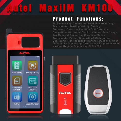 Autel MaxiIM KM100 Auto Clé Programmeur Plus 5PCS Autel Premium Remote