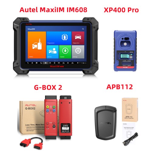 Autel MaxiIM IM608 II Avec Plus G-BOX3 Adaptateur Et APB112 Smart Key Simulator