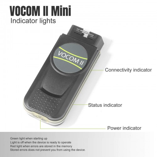 VOCOM II Mini 88890400 WIFI VOCOM 2 Original Camion Diagnostic Support EUR6,FH4/FM4 Pour Volvo/Renault/UD/Mack