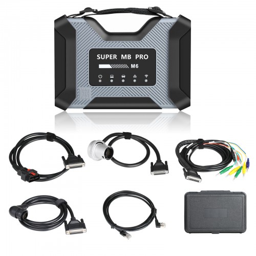 SUPER MB PRO M6 Full Package Wireless Wifi Star Diagnosis Tool With 500G HDD Win10 Software 2022.6 Supporte W223 C206 W213 W167