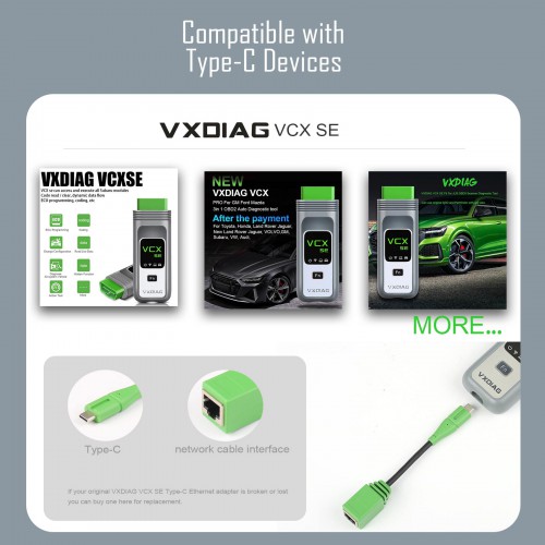 VXDIAG VCX SE Adaptateur De Port Ethernet