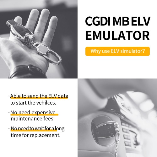 CGDI ELV Emulator Renew ESL Pour Benz 204 207 212 Fonctionne Avec CGDI MB Benz Key Programmer