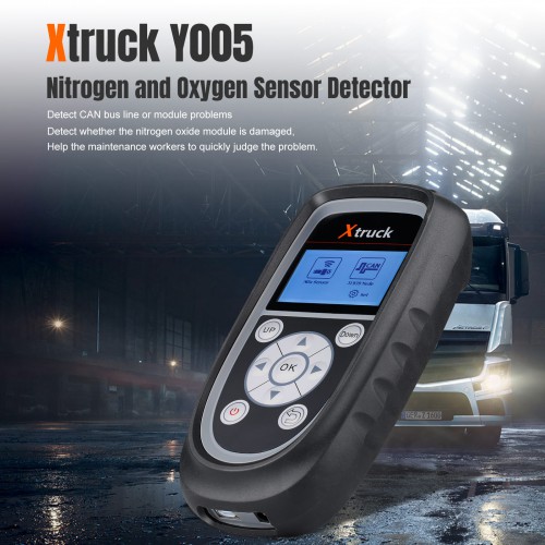 Xtruck Y005 Détecteur d’azote et d’oxygène Détecteur de camion Truck Beacon Machine Testeur de pompe à urée Réparation automatique Outil de diagnostic