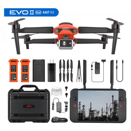 Autel  EVO II Dual Rugged Bundle (640T) Thermal Imaging Sensor 360° Obstacle Avoidance 38 Minute Flight Time