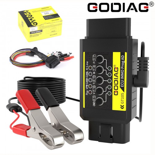 GODIAG ECU IMMO Prog AD GT105 OBD II Break Out Box ECU Connector Avec OBD2 Jumper