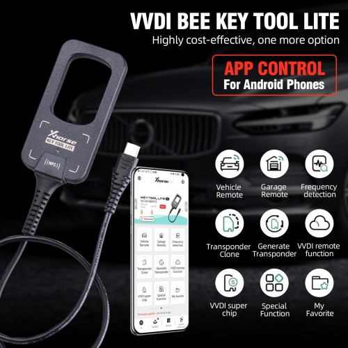 Xhorse VVDI BEE Key Tool Lite Avec 6 XKB501EN Wire Télécommandes