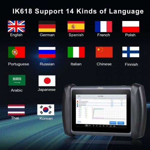 XTOOL InPlus IK618 Contrôle Bidirectionnel De Niveau OE Outil De Diagnostic Tout le Système Programmeur De Clé