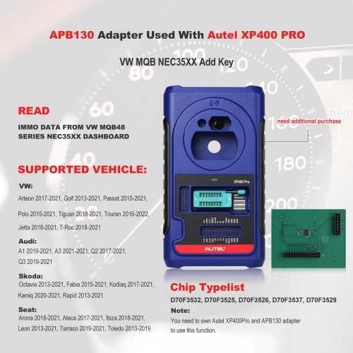 AUTEL APB130 Adaptateur Fonctionne Avec XP400 Pro