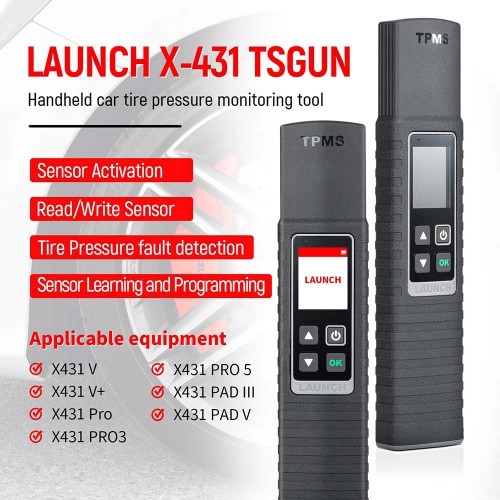 Launch X431 TSGUN TPMS Tire Pressure Detector Handheld Terminator X431 TSGUN Sensor Activator Programming Tool