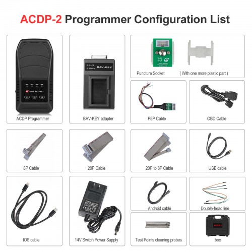 Original Yanhua Mini ACDP-2 Clé Programmeur Master Module Basic Avec License A801 Sans Soudure Supporte WiFi