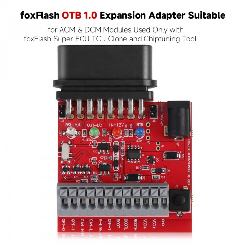 FOXFLASHR OTB 1.0 Adaptateur d'Extension Convient Aux Modules ACM et DCM Fonctionne Avec Foxflash