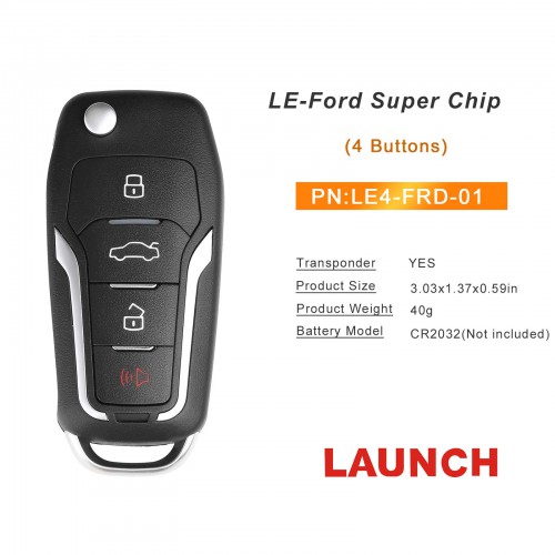Launch LE-Ford Super Chip (Folding 4 Bouton) LE4-FRD-01 5PCS