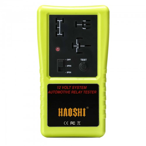 HAOSHI Automotive 12V Relay Tester Cordless Design Green