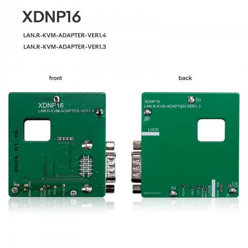 Xhorse XDNP16 Land Rover KVM Solder Free Adapter 5Pcs Set For VVDI MINI PROG and KEY TOOL PLUS