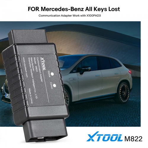 XTOOL M822 Adaptateur Pour Mercedes-Benz Toutes Les Clés Perdues Fonctionne Avec X100 Pad3 + KC501