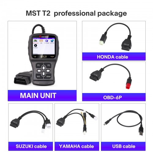 OBDEMOTO MST T2 Motorcycle Code Reader OBDII Scanner