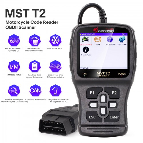 OBDEMOTO MST T2 Motorcycle Code Reader OBDII Scanner