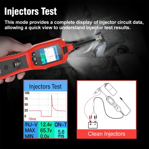 TopDiag P180 for 9-30 Volts Vehicle Electrical System Daignostics Injectors Test Support Cars, Pickups, SUVs, Motorcycles, Excavators, Steamships
