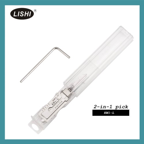 LISHI KW1-L Civilian Tool (Reverse Handing) 2-in-1 Pick & Decoder for 5-Pin Kwikset Keyway