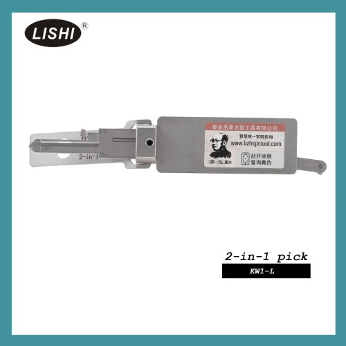 LISHI KW1-L Civilian Tool (Reverse Handing) 2-in-1 Pick & Decoder for 5-Pin Kwikset Keyway
