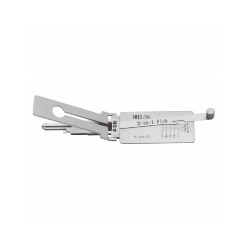 LISHI NH2/B5 Flat Milling Tool 2-in-1 Pick & Decoder for Mack, Kenworth, Briggs & Stratton