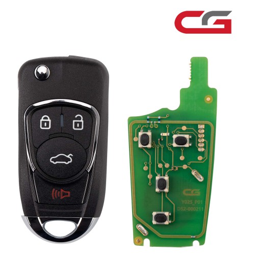 CG A22-3+1 BUI.C New Style (Flip-4BTN) 4 Buttons Wire Remote Used with CGDl K2 Remote Key Programmer 5PCS