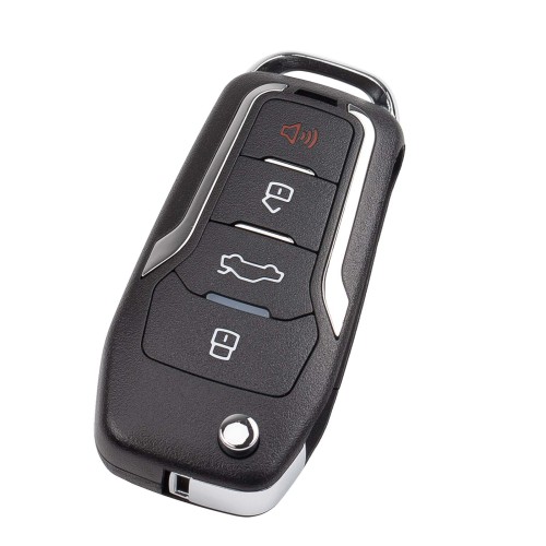 CG A12-3+1 FOR.D Style(Flip-4BTN-Unmovable Key Ring) 4 Buttons Wire Remote Used with CGDl K2 Remote Key Programmer 5PCS