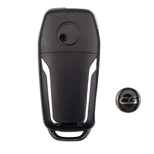 CG A12-3+1 FOR.D Style(Flip-4BTN-Unmovable Key Ring) 4 Buttons Wire Remote Used with CGDl K2 Remote Key Programmer 5PCS