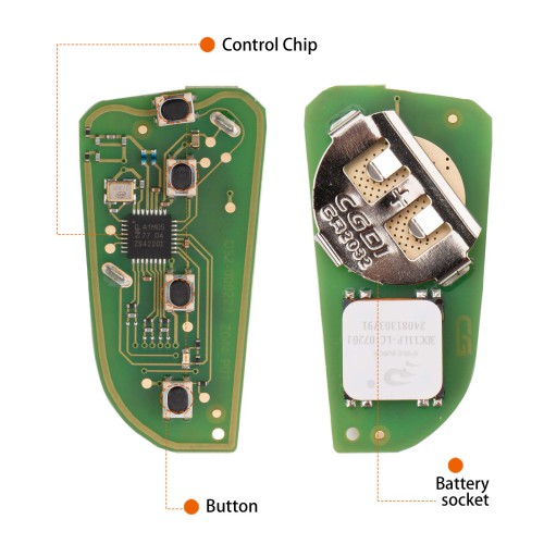 CG ZA02-4BMW DF Blade(4BTN) Smart Remote 5PCS