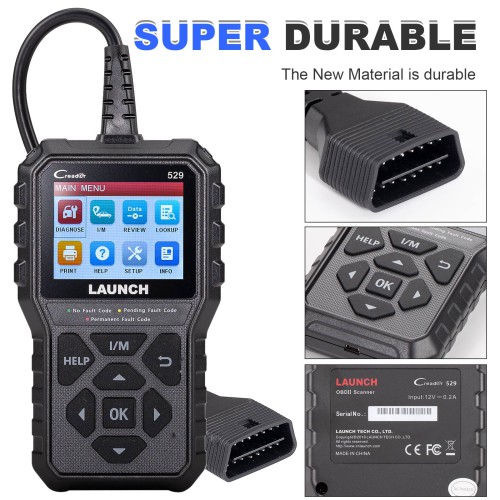 LAUNCH CR529 OBD2 Scanner Diagnostic Tool Code Reader Clear Codes I/M Readiness Freeze Frame Read VIN Code Automatically