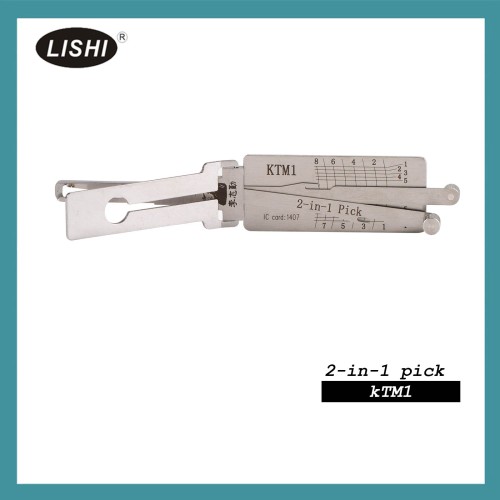 LISHI KTM1 End Milling Tool 2-in-1 Pick & Decoder for KTM & Yamaha Motorcycle