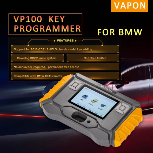 VAPON VP100 Key Programmer BMW + 1 Piece High-end Adapter Cable+ 2 Pieces Quality-guaranteed Original BMW Remote Control Boards