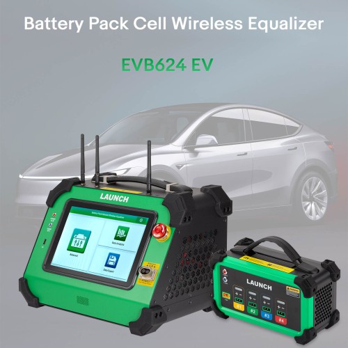 LAUNCH EVB624 EV Batterie Pack Cell Wireless Equalizer(24 canaux)