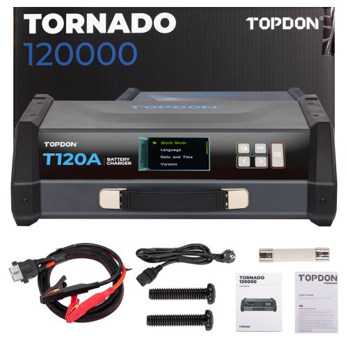 TOPDON T120A Stable Power Supply & 12V Battery Charger Cable