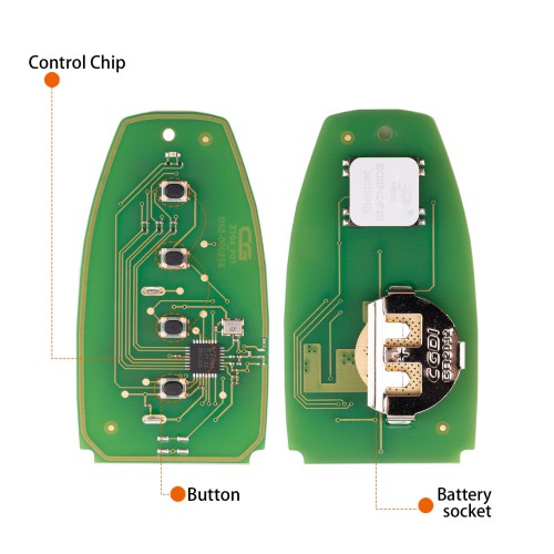 CG ZA21-4 FU.T(17.4-BTN) FOR.D 4 Buttons Smart Remote 5pcs Used with CGDI K2 Remote Key Programmer