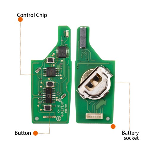 KEYDIY KD NB47-3 Universal Flip Remote Key 3 Buttons for Peugeot Type 5PCS