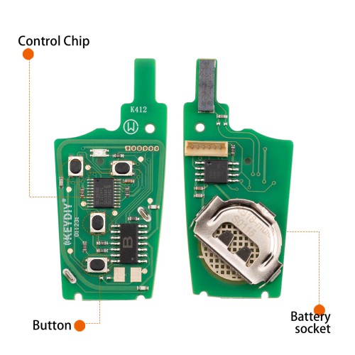KEYDIY KD NB18-3 Universal Flip Remote Key 3 Buttons for Chevrolet Type 5PCS