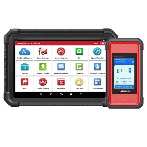 LAUNCH X431 PRO3S+ Elite GL Version J2534 Programming Scanner avec Smartlink 2.0 Online Coding, Topology Map, FCA SGW, D-PDU/CANFD/DoIP, 60+ Services