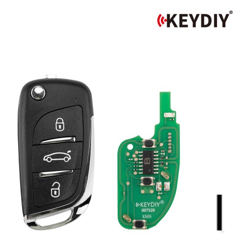 KEYDIY KD B11-3 Universal Flip Remote Key 3 Buttons for PSA Type 5PCS