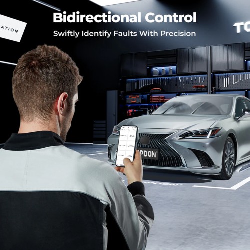 TOPDON TopScan Master Supports 10 OBD2 Testing Modes, 30 Service Functions, DoIP, 1 Year of Free Update & Warranty
