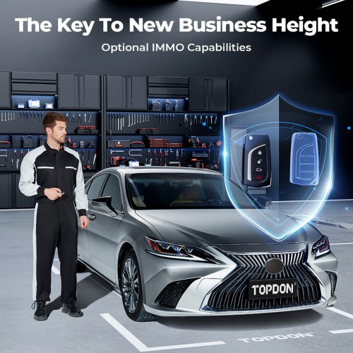 TOPDON TopScan Lite Supports 10 OBD2 Testing Modes, 8 Service Functions, 1 Year of Free Update & Warranty