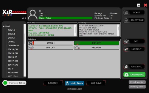 XirDecoder DTC - Chip Tuning - All Solutions Software Basic Version