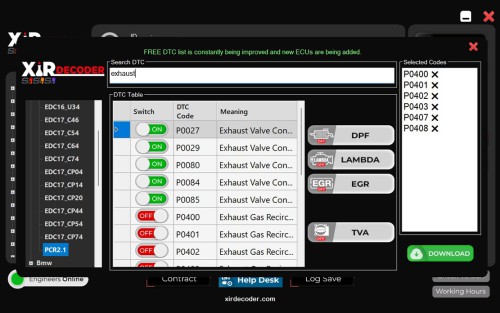 XirDecoder DTC - Chip Tuning - All Solutions Software Basic Version