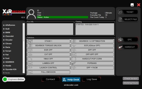 XirDecoder DTC - Chip Tuning - All Solutions Software Ultimate Version