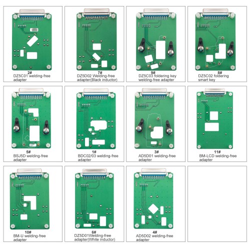 KEYDIY BMW BDC2 BDC3 BCP VAG MQB49 5C 5D Clamp Adaptateur Solder Free Circuit Board 11 Pieces Fonctionne Avec KD-X4/ KD MAX
